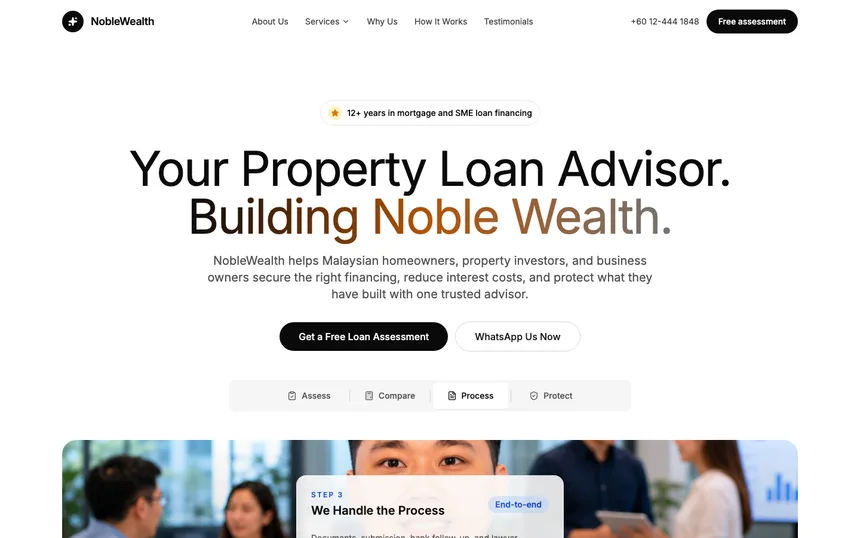 NobleWealth website — wealth advisory, Malaysia